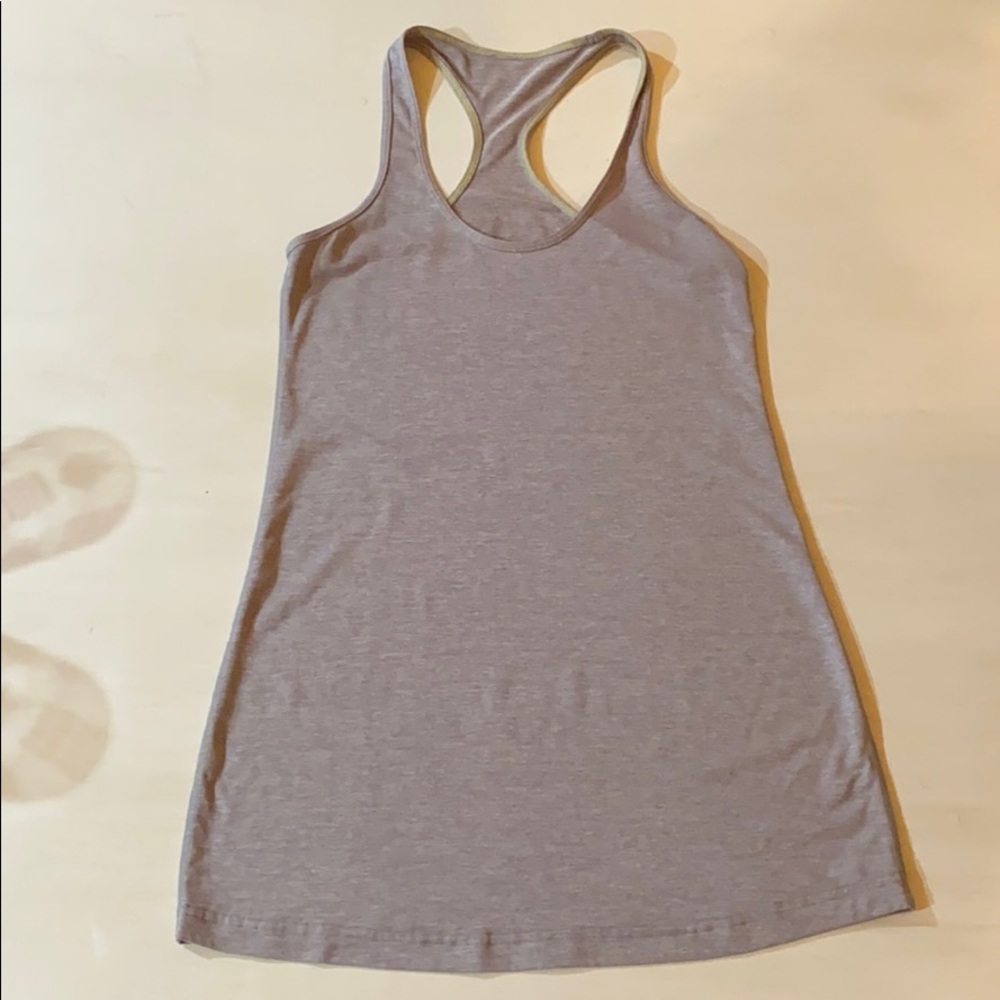 Lululemon grey razor back tank top